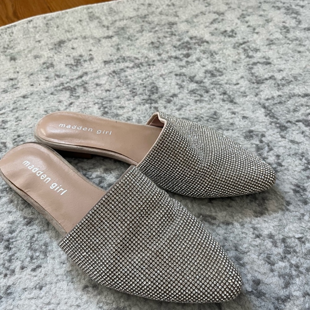 Madden Girl Studded Slip-On Mules